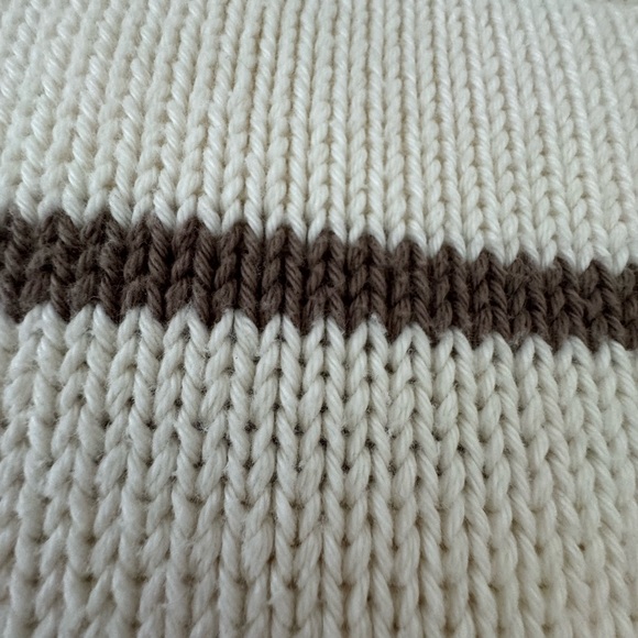 Jenni Kayne Chloe Crewneck Ivory/Taupe Medium - Picture 7 of 11